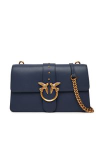 Pinko - PINKO Torebka Love One Classic ST.CL Al 25-26 PLTT 105857 A0F1 Granatowy. Kolor: niebieski. Materiał: skórzane