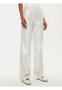 MAX&Co. Jeansy Basilio 2516131021200 Srebrny Wide Leg. Kolor: srebrny