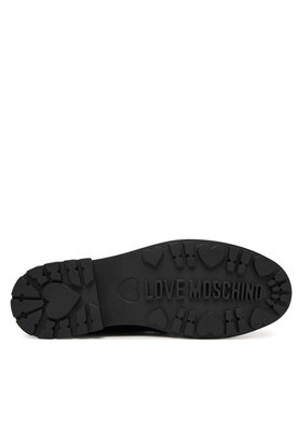 Love Moschino - LOVE MOSCHINO Trzewiki JA24254G0NIA0000 Czarny. Kolor: czarny. Materiał: skóra