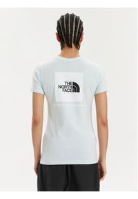 The North Face T-Shirt Redbox NF0A87NM Błękitny Regular Fit. Kolor: niebieski. Materiał: bawełna #4