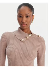 Guess Sweter W6RR07 Z2YK2 Beżowy Regular Fit. Kolor: beżowy. Materiał: wiskoza #2