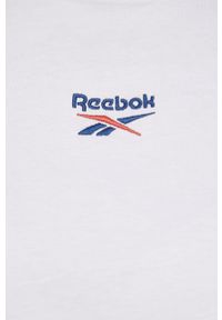 Reebok Classic T-shirt bawełniany H49264 kolor biały. Kolor: biały. Materiał: bawełna. Wzór: aplikacja #3