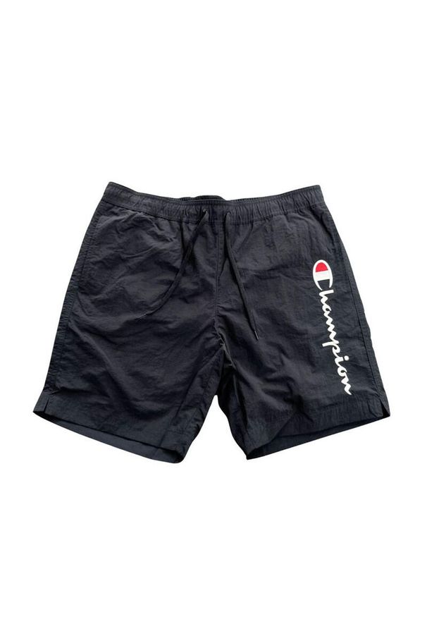 Spodenki kąpielowe męskie Champion Beachshort. Kolor: czarny. Długość: krótkie. Sezon: lato