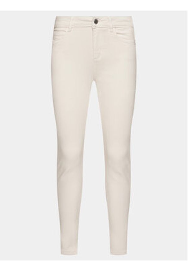 Morgan Jeansy 231-PRETTY1 Écru Slim Fit. Kolor: kremowy