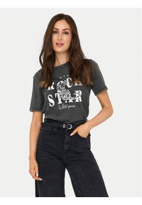 only - ONLY T-Shirt Lucy 15346786 Szary Regular Fit. Kolor: szary. Materiał: bawełna