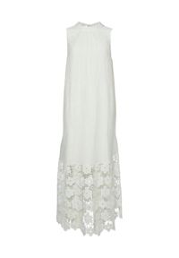 YAS Sukienka letnia Twigsy 26037703 Biały Relaxed Fit. Kolor: biały. Materiał: lyocell. Sezon: lato