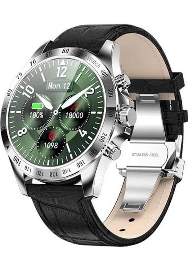 Smartwatch Garett Electronics Men Style Czarno-brązowy (5903991665591). Rodzaj zegarka: smartwatch. Kolor: brązowy, wielokolorowy, czarny