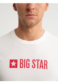 Big-Star - Koszulka męska z logo BIG STAR biała Vircam 100. Kolor: biały. Materiał: jeans, materiał. Styl: klasyczny #7