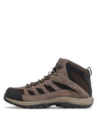 columbia - Columbia Trekkingi Crestwood Mid Waterproof BM5371 Brązowy. Kolor: brązowy. Materiał: zamsz, skóra. Sport: turystyka piesza #4