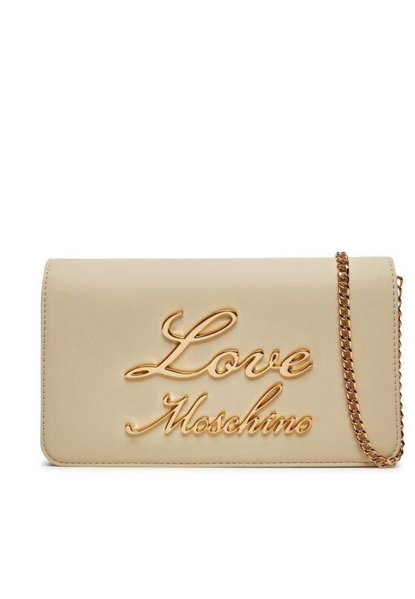 Love Moschino - LOVE MOSCHINO Torebka JC4318PP0LKK0110 Beżowy. Kolor: beżowy. Materiał: skórzane