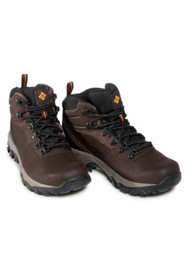 columbia - Columbia Trekkingi Newton Ridge Plus II Waterproof BM3970 Brązowy. Kolor: brązowy. Materiał: skóra. Sport: turystyka piesza