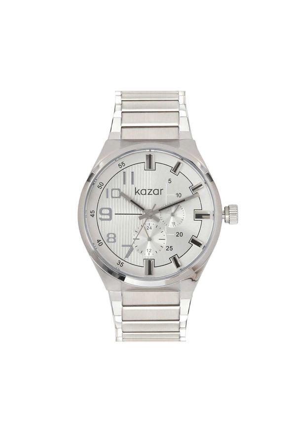 Kazar - Zegarek męski. Kolor: srebrny. Styl: elegancki