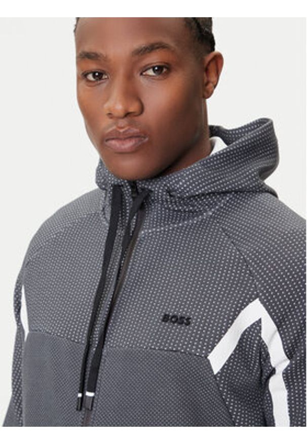 BOSS Bluza TL 50543130 Szary Regular Fit. Kolor: szary. Materiał: bawełna, syntetyk