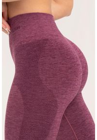 GYM GLAMOUR - Legginsy fitness damskie Gym Glamour seamless. Kolor: czerwony. Sport: fitness