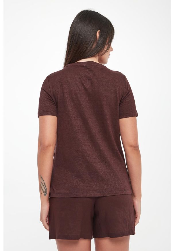 Ecoalf - T-shirt damski lniany Lane ECOALF. Materiał: len