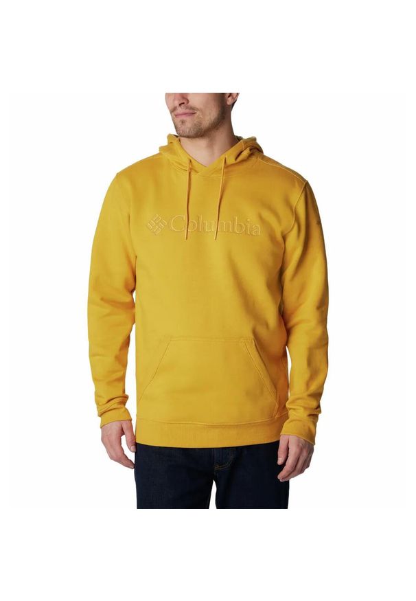 columbia - Bluza Trekkingowa z kapturem Męska Columbia CSC Basic Logo II Hoodie. Typ kołnierza: kaptur. Kolor: żółty