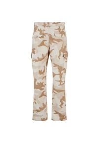 Urban Classics - Spodnie Cargo Męskie Camo Prosta Nogawka. Kolor: wielokolorowy