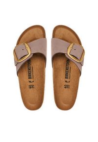 Birkenstock Klapki Madrid Big Buckle 1030517 Różowy. Kolor: różowy. Materiał: skóra, nubuk #6