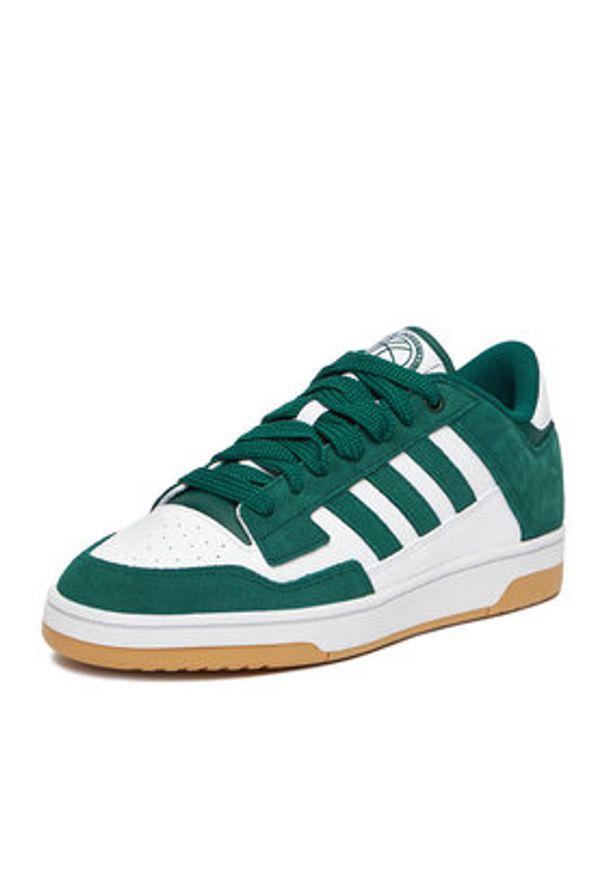 Adidas - adidas Sneakersy RAPID COURT LOW JR1009 WB Zielony. Kolor: zielony. Materiał: zamsz, skóra
