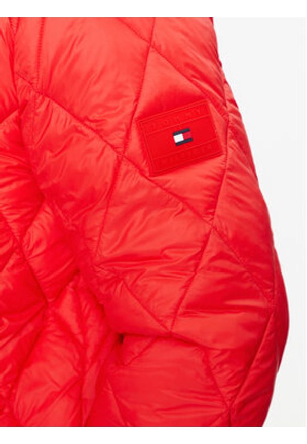 TOMMY HILFIGER - Tommy Hilfiger Kurtka przejściowa MW0MW32766 Czerwony Regular Fit. Kolor: czerwony. Materiał: syntetyk