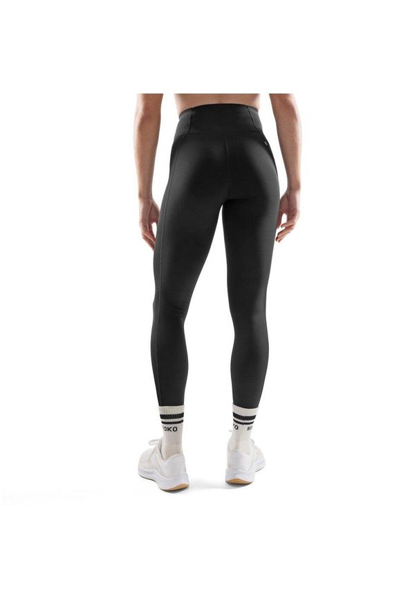 SIROKO - Damskie legginsy treningowe Fitness Siroko Combat. Kolor: czarny. Materiał: materiał. Sezon: zima. Sport: fitness