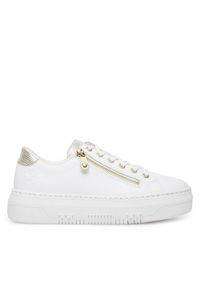 Sneakersy Rieker. Kolor: biały