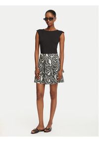 only - ONLY Spódnica mini Nova 15372459 Szary ciemny Regular Fit. Kolor: szary. Materiał: wiskoza #6