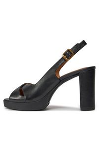 Geox Sandały D Walk Pleasure 85S D45B6C 00043 C9999 Czarny. Kolor: czarny. Materiał: skóra