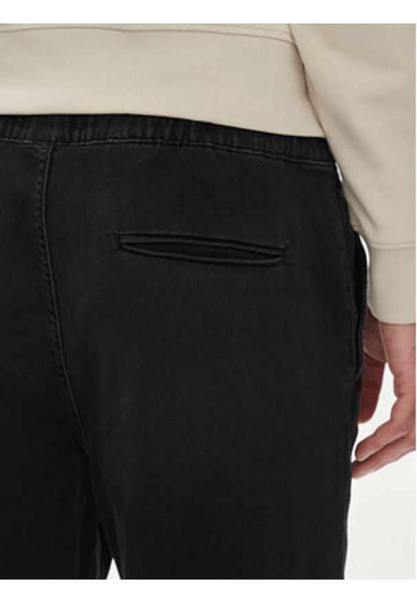 Jack & Jones - Jack&Jones Joggery Gordon 12249140 Czarny Tapered Fit. Kolor: czarny. Materiał: bawełna