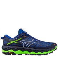 Buty do biegania męskie Mizuno Wave Mujin 10. Kolor: niebieski. Materiał: syntetyk, materiał. Szerokość cholewki: normalna. Model: Mizuno Wave