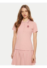 Guess Polo V5RP02 KCOK1 Różowy Regular Fit. Typ kołnierza: polo. Kolor: różowy. Materiał: bawełna #1