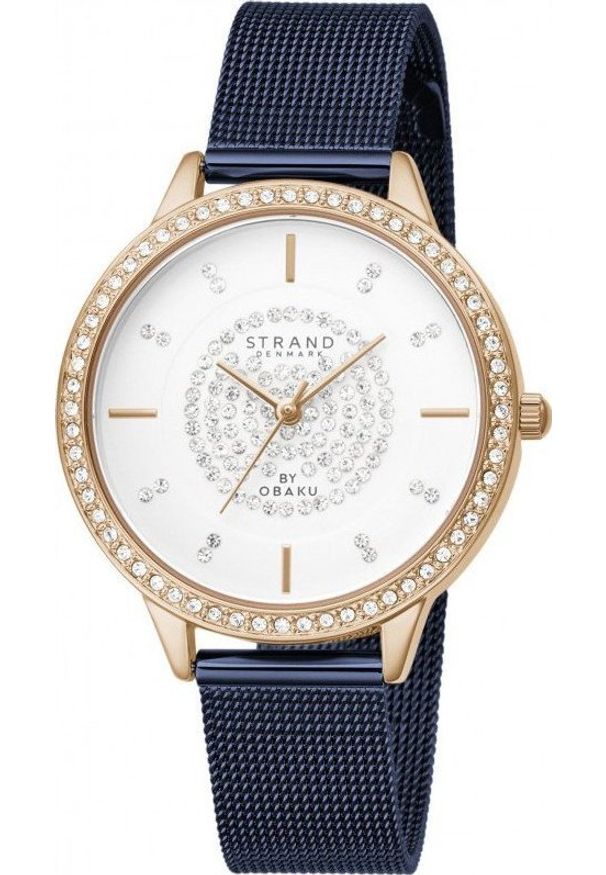 Zegarek Strand S711LXVIML Granatowy zegarek Damski Strand. Kolor: niebieski