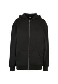 Bluza damska bluza z kapturem zapinana na zamek Urban Classics. Typ kołnierza: kaptur. Kolor: czarny #1