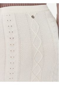Guess Spódnica mini W4RD58 Z37L1 Écru Slim Fit. Materiał: syntetyk, bawełna #5