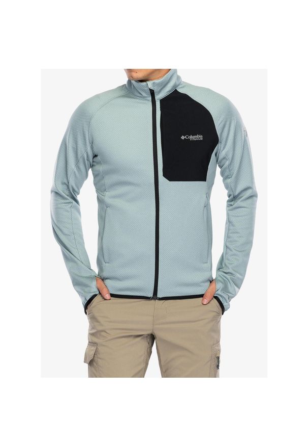 columbia - Bluza bez kaptura mĘska Columbia Triple Canyon Grid Fleece Full Zip II. Typ kołnierza: bez kaptura. Kolor: niebieski. Sezon: zima. Sport: narciarstwo