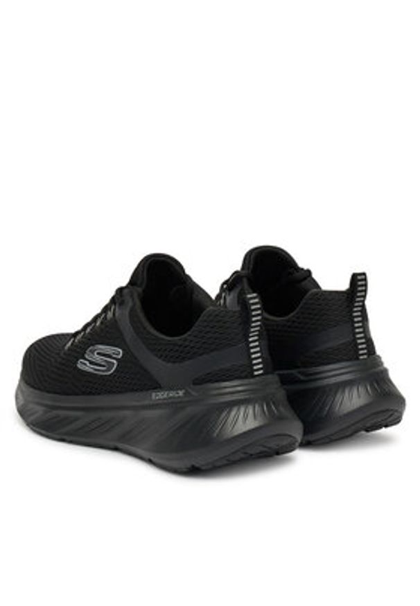 skechers - Skechers Buty do biegania Edgeride-Contention 232843/BBK Czarny. Kolor: czarny. Materiał: materiał