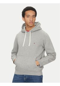 TOMMY HILFIGER - Tommy Hilfiger Bluza Essential MW0MW37230 Szary Regular Fit. Kolor: szary. Materiał: syntetyk #1