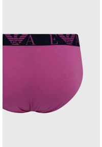 Emporio Armani Underwear Slipy (3-pack) męskie kolor fioletowy. Kolor: fioletowy. Materiał: materiał #5
