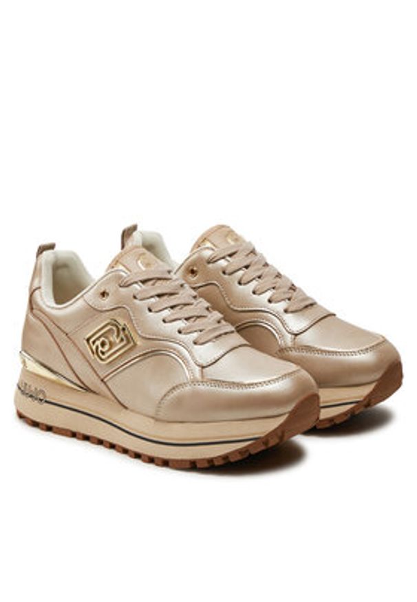 Liu Jo Sneakersy Maxi Wonder 73 BF4007 PX520 Beżowy. Kolor: beżowy. Materiał: skóra
