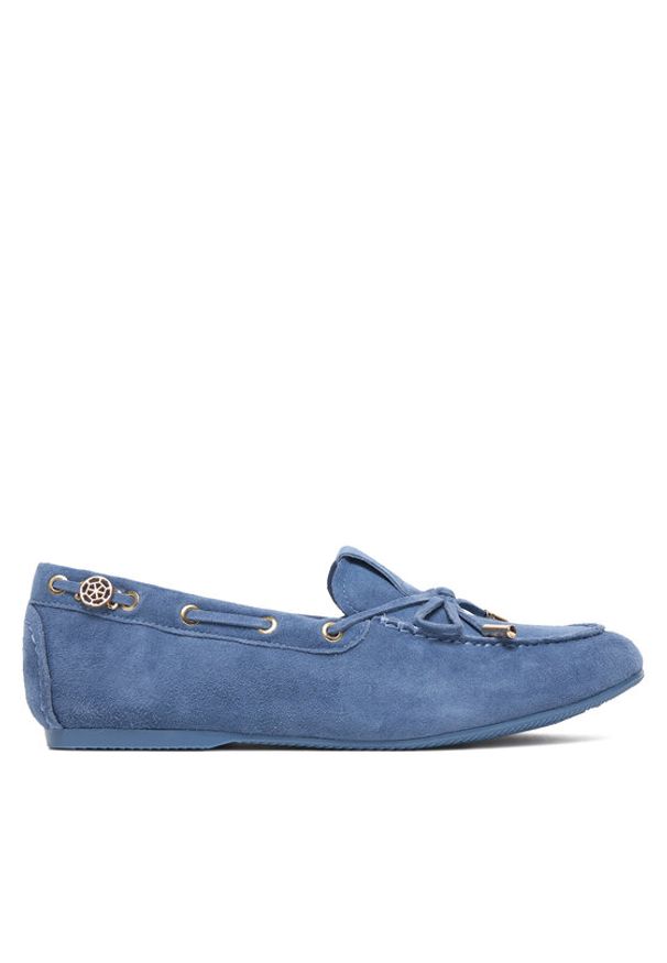 Guess Mokasyny FLPAIS SUE14 Niebieski. Kolor: niebieski. Materiał: zamsz, skóra