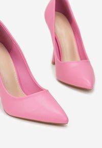 Renee - Różowe Szpilki Panica. Nosek buta: szpiczasty. Kolor: różowy. Wzór: gładki, jednolity. Obcas: na szpilce. Styl: elegancki #3
