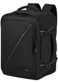 AMERICAN TOURISTER - American Tourister Air Take2Cabin S/M do WIZZ czarny. Kolor: czarny. Materiał: materiał. Styl: biznesowy, casual