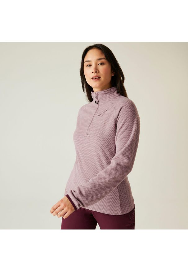 DARE 2B - Polar damski z suwakiem 1/4 Switch Up Dare 2b. Kolor: fioletowy. Materiał: polar. Sport: turystyka piesza