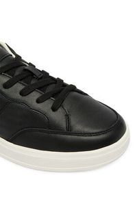 TOMMY HILFIGER - Tommy Hilfiger Sneakersy Th Heritage Court Sneaker Ltr FW0FW09028 Czarny. Kolor: czarny. Materiał: skóra #6