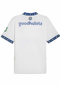 Puma - Męska trzecia koszulka PSV Eindhoven 24/25 PUMA White Cobalt Glaze Blue. Kolor: biały, niebieski, wielokolorowy. Wzór: paski