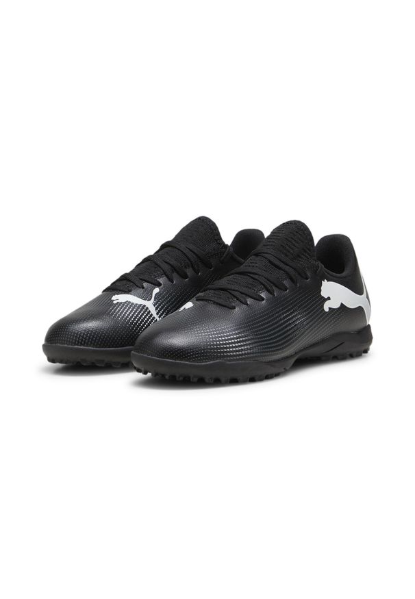 Puma - Młodzieżowe buty piłkarskie FUTURE 7 PLAY TT PUMA Black White. Kolor: biały, czarny, wielokolorowy. Sport: piłka nożna