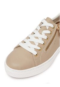 Rieker Sneakersy L5900-62 Beżowy. Kolor: beżowy. Materiał: skóra