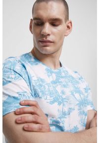 medicine - Medicine t-shirt bawełniany męski kolor biały wzorzysty. Kolor: biały. Materiał: bawełna. Długość rękawa: krótki rękaw. Długość: krótkie. Styl: klasyczny #3