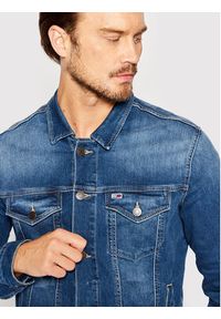 Tommy Jeans Kurtka jeansowa DM0DM10244 Niebieski Regular Fit. Kolor: niebieski. Materiał: bawełna