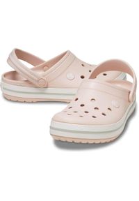 Crocs Crocband Zueco. Kolor: biały. Materiał: materiał, syntetyk